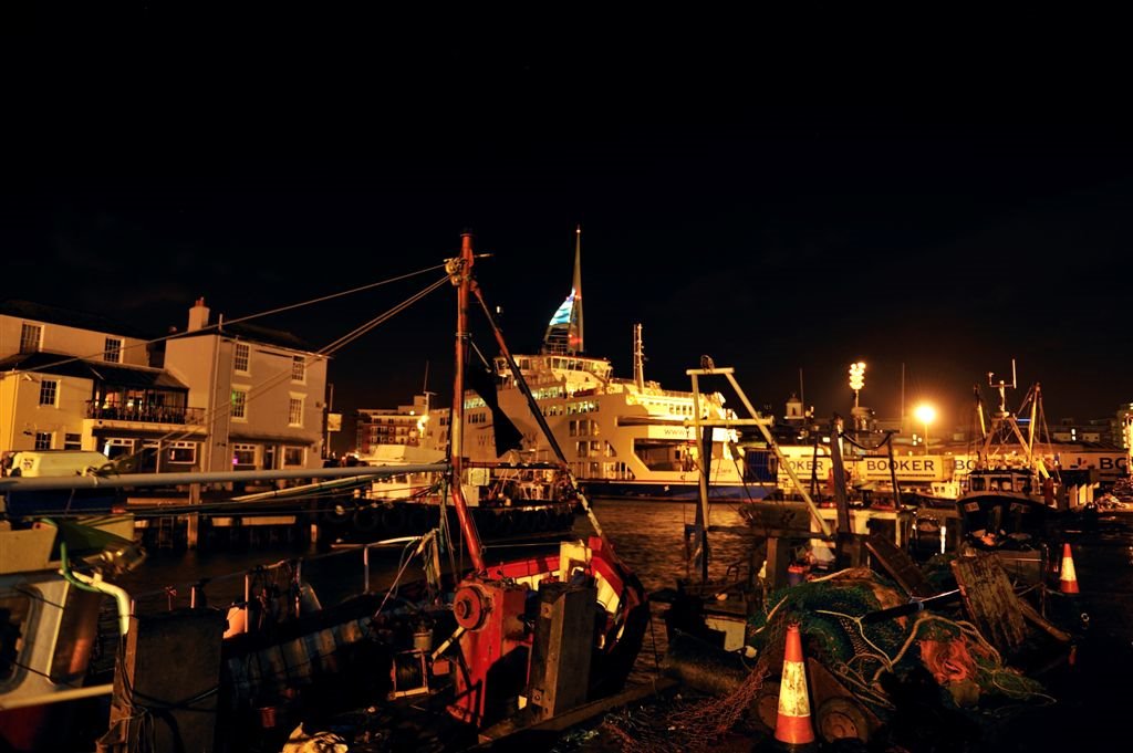 Fishing Boats ~ IOW Ferry & Spinnaker Tower ~ Old Portsmouth by Nick Weall