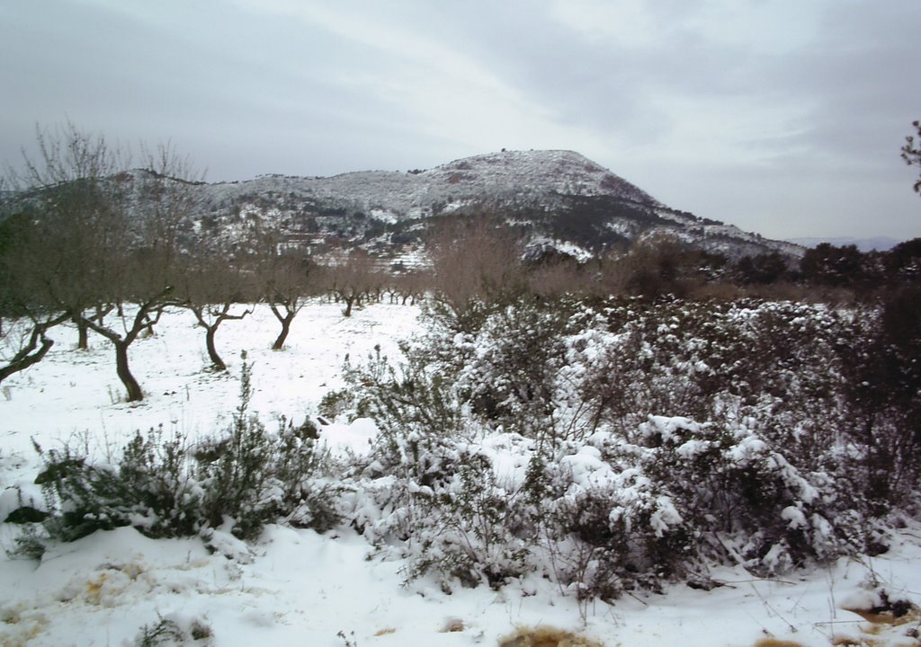 Nieve en La Pobla Tornesa by fersan