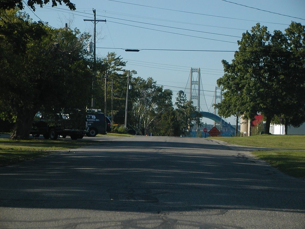 Ducharme Street Looking North - Mackinaw City, MI by Mike Bechtol