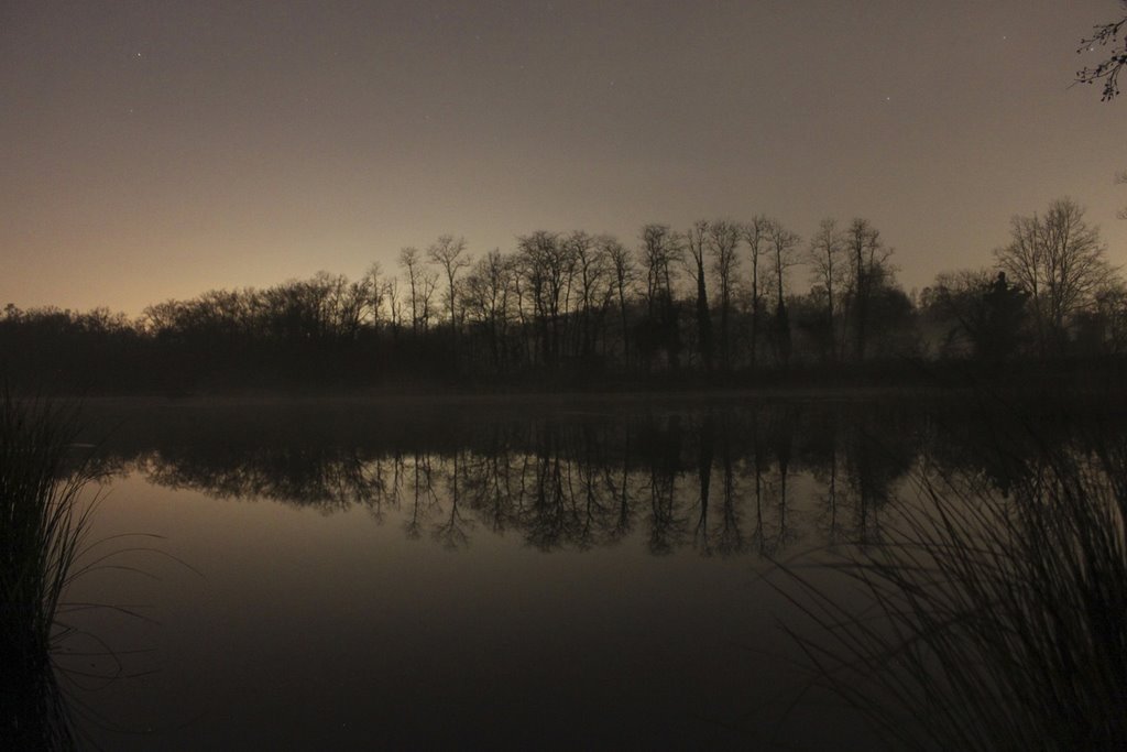 Il lagone di sera 1, Parco Naturale dei Lagoni di Mercurago novembre 2009 by Marco Ferrari