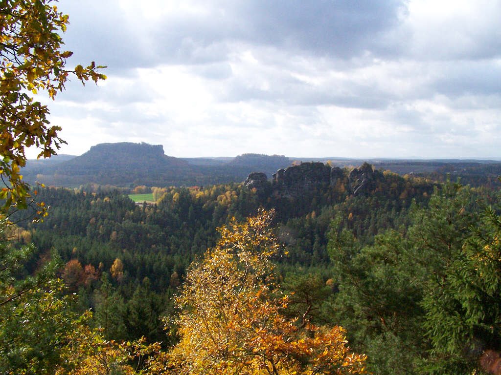 Panorama Gamrig, Lilienstein, Königstein by axel förster