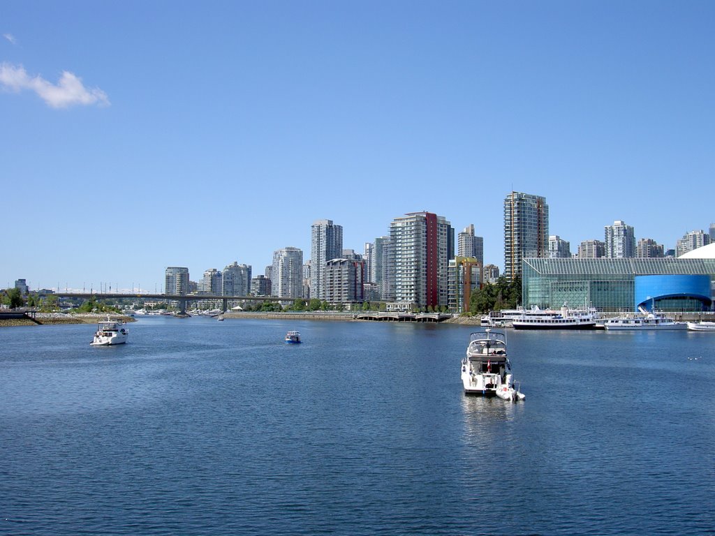 View of Yaletown from Science World, Vancouver, BC by Maria Gizella Nemcsics