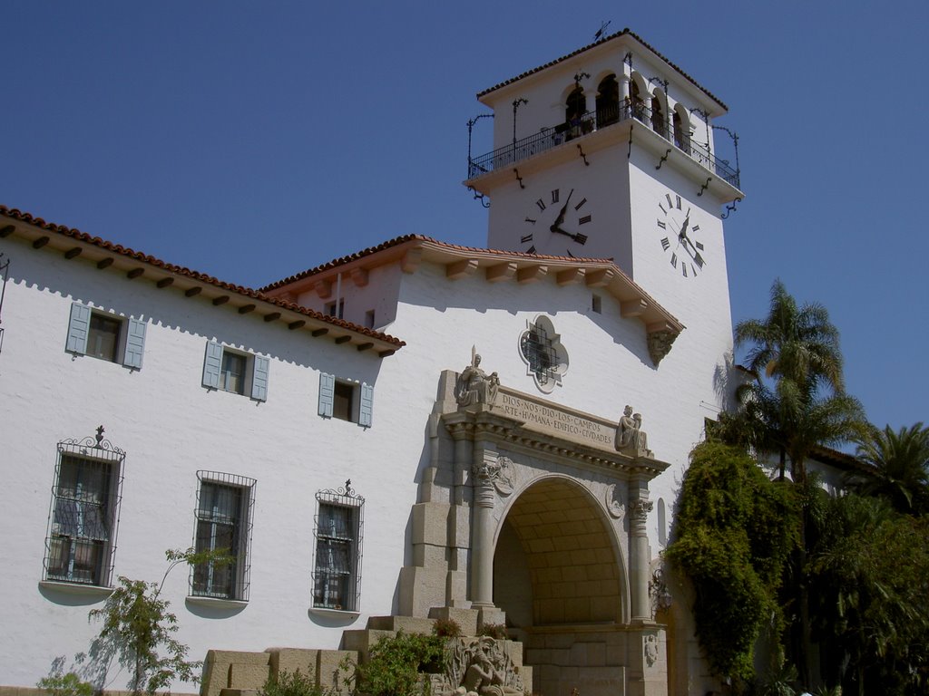 Courthouse, Santa Barbara, California by Maria Gizella Nemcsics