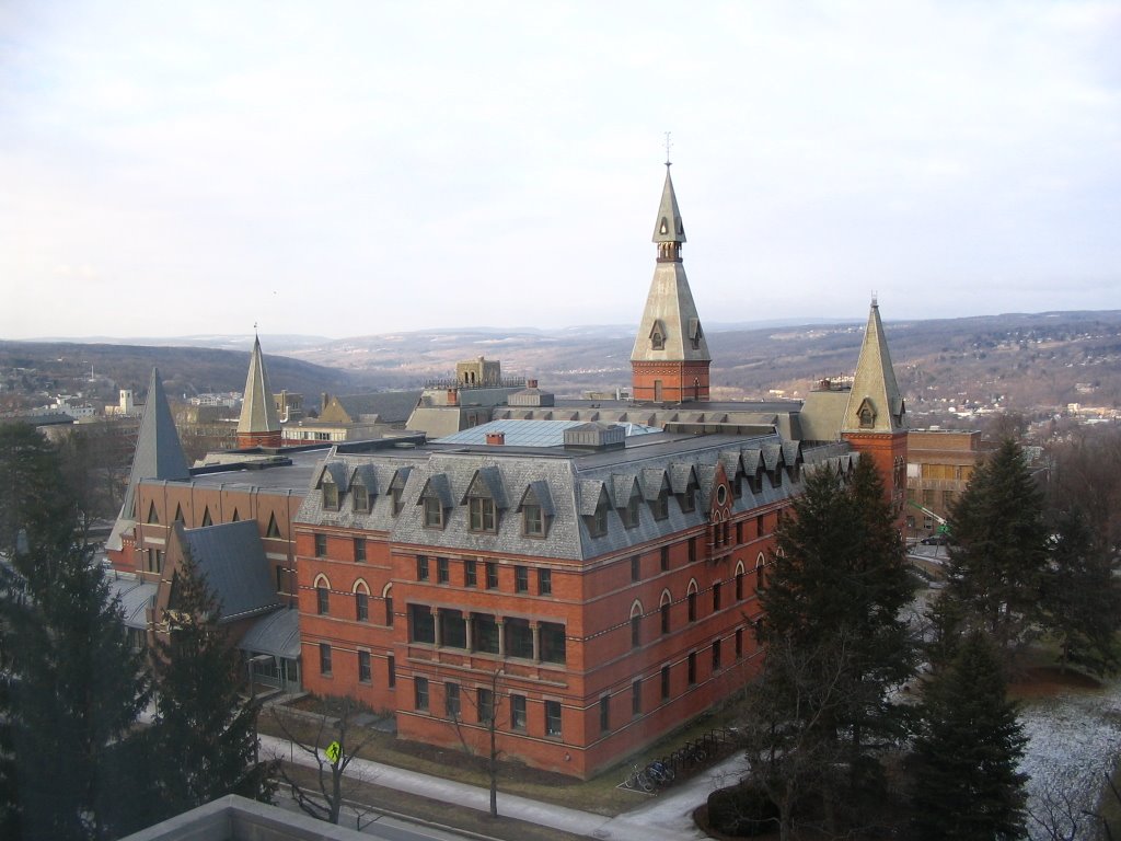 Cornell Campus from Statler Hotel by timhaiapp