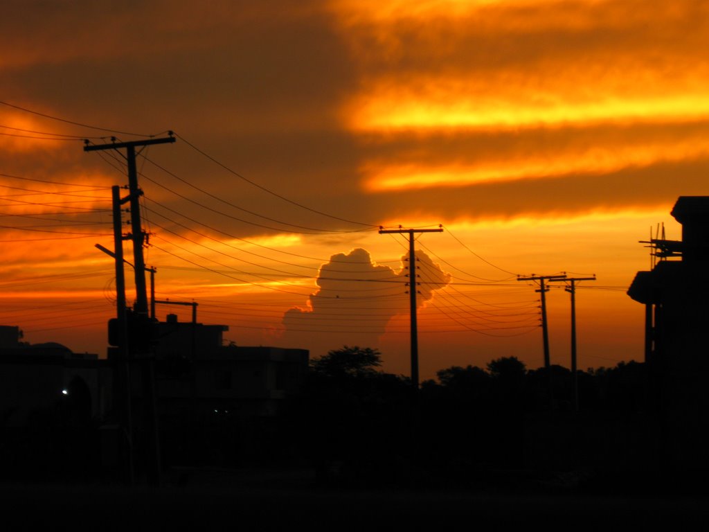 Sunset in AEHS Lahore (PAK) by omwomw