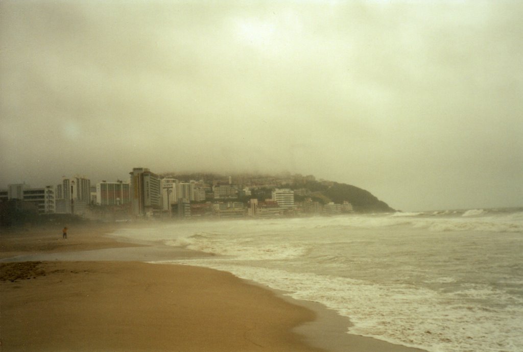 Typhoon on Haeundae Beach in Busan 2 by justidutch