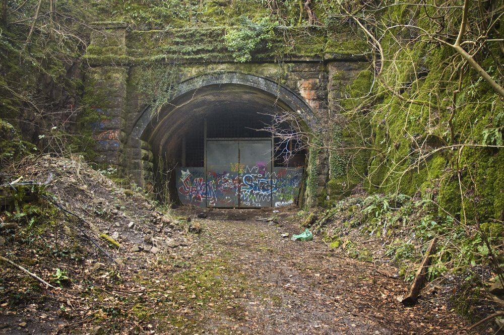 Barry Railway Tunnel, North End by Guybm