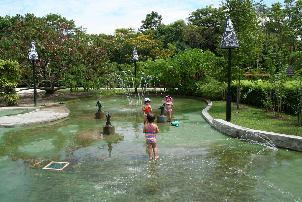 Fountain Play @ Jacob Ballas Children's Garden by alex&ju