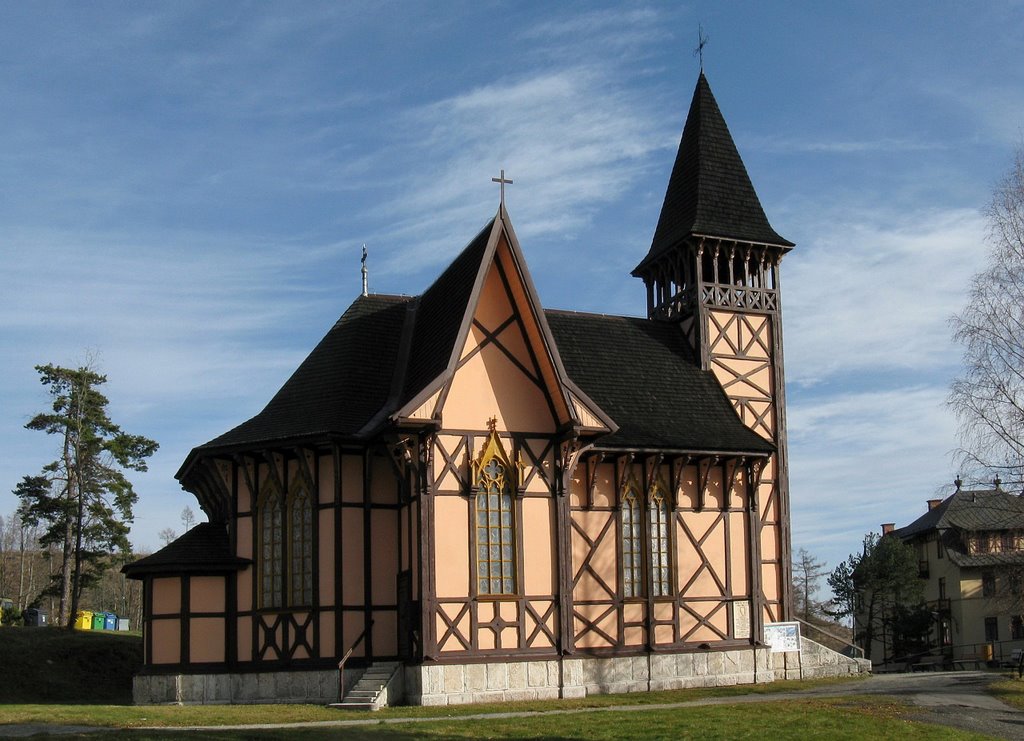 Fatemplom Ótátrafüreden - Wooden church in Starý Smokovec by Atti