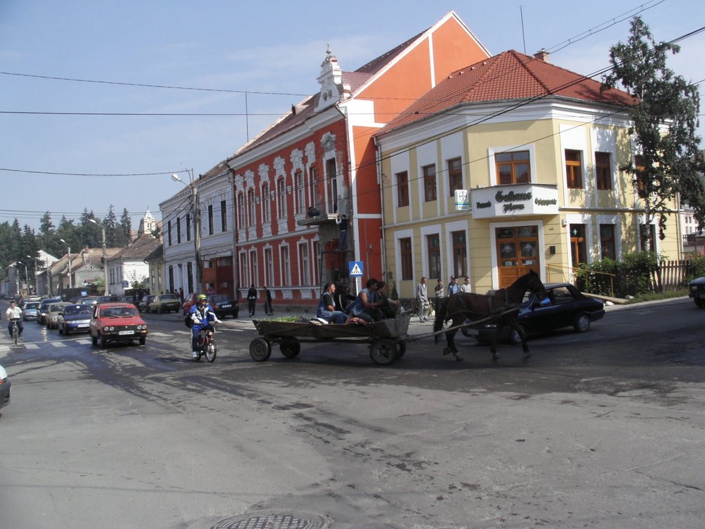 Centre crossroad in the town by aportik