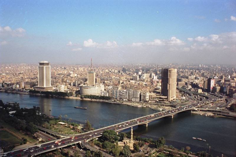 Nil River and Cairo (Nil ve Kahire) by Abdullah Manaz