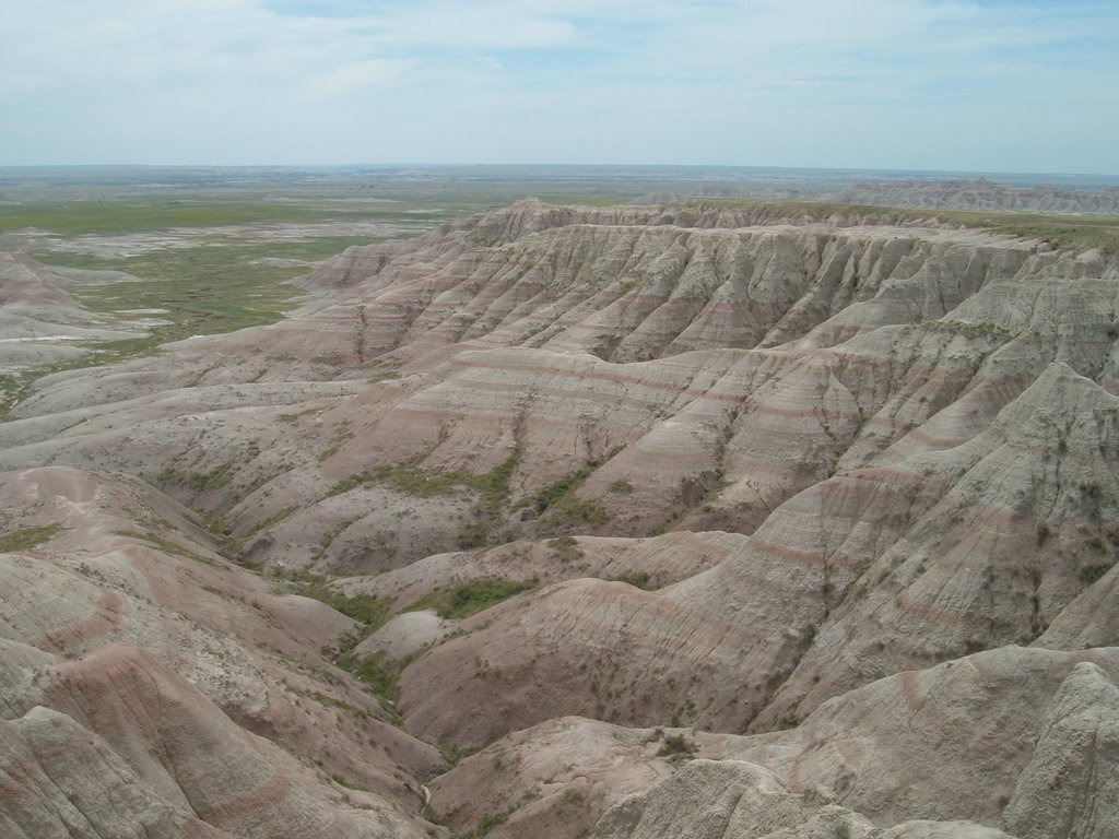 Jun 2006 - Badlands National Park, South Dakota. Badlands landscape from Homestead Overlook. by BRIAN ZINNEL