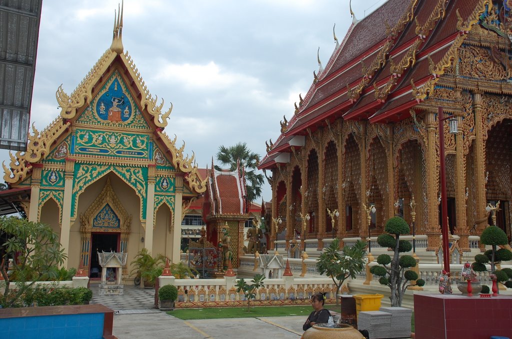 Wat Phai Lom- Nakhon Pathom by HelmutRessler