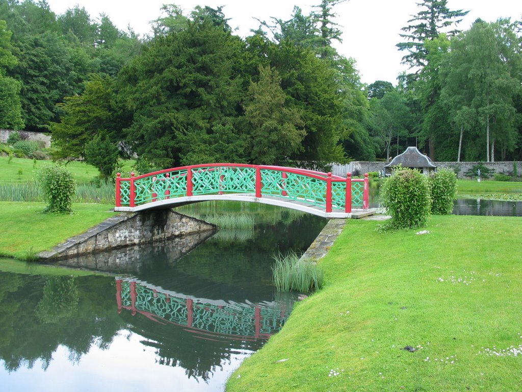 Blair Castle, Chinese Bridge in Hercules Garden by Lubos Mikusiak