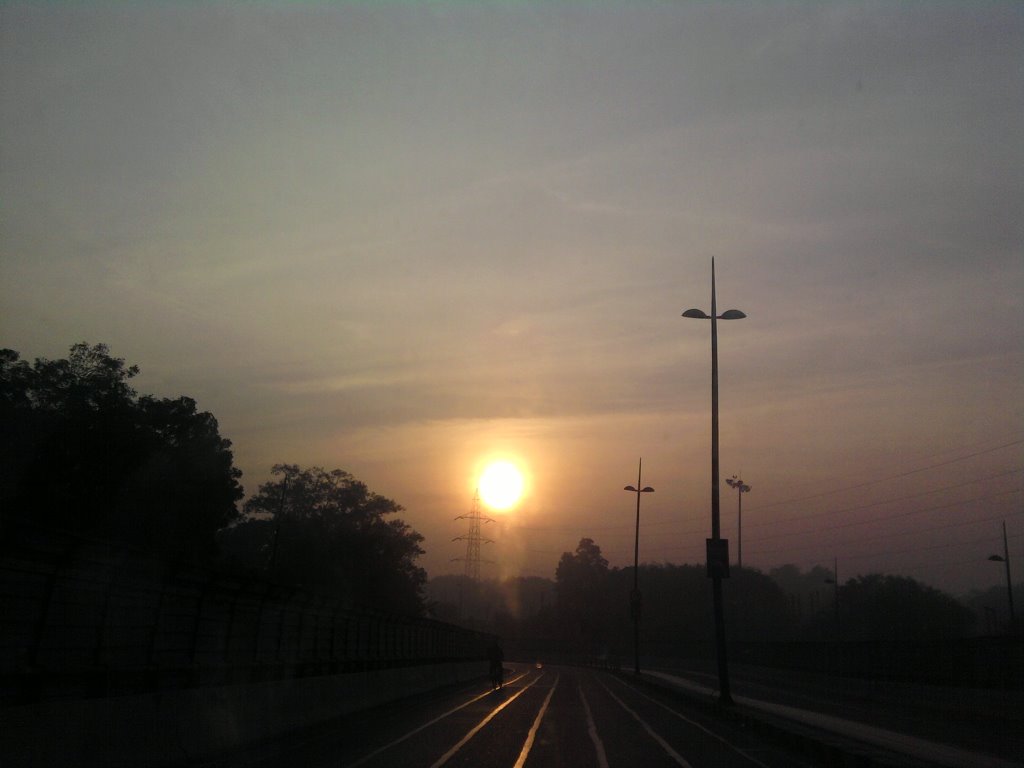 Novembe Morning Sun at Delhi Cantonment by suchitaxaxa