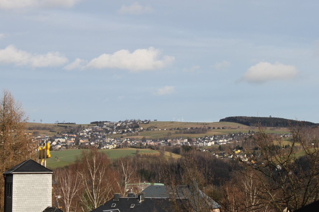 Blick von Lauter nach Bernsbach und zum Spiegelwald by ub_74