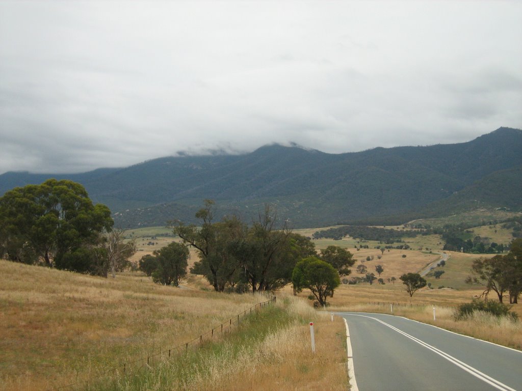 Low clouds in hills near Tidbinbilla, ACT by Jason Boyd