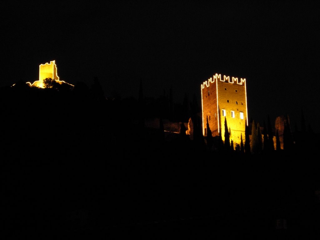 Castello Arco Torre Renghera 2006-2007 (night) by Maurizio Festi