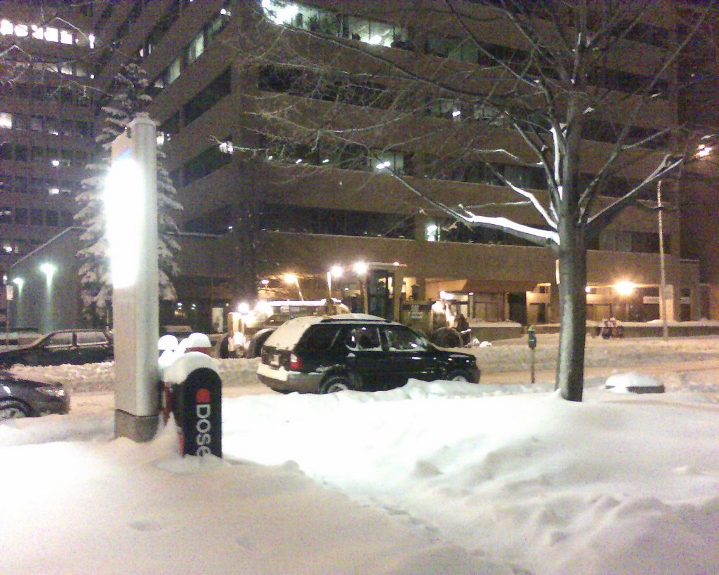 Look! It's snow in Edmonton, Alberta, Canada. by Lost N' Found