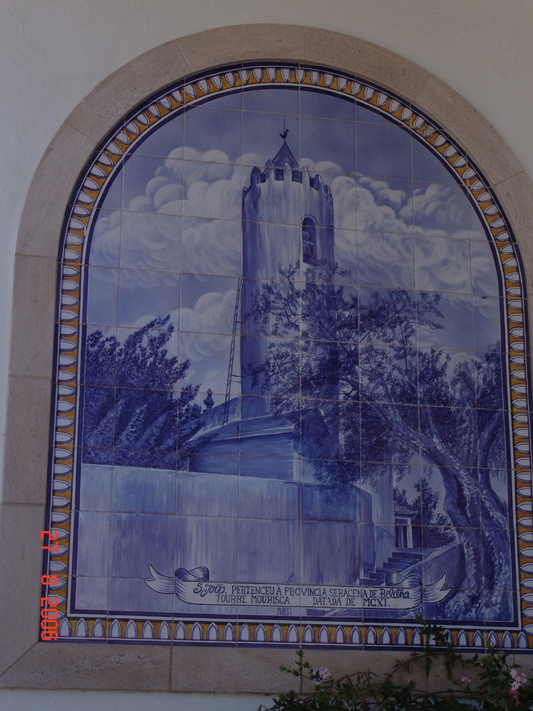 Painel de Azulejo Proximo a Torre Mourisca - São João da Ribeira - Santarém - Portugal by Geraldo Salomão