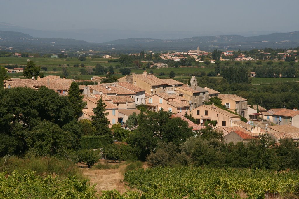 Saint Roman de Malegarde. Vue depuis la colline by Cort'