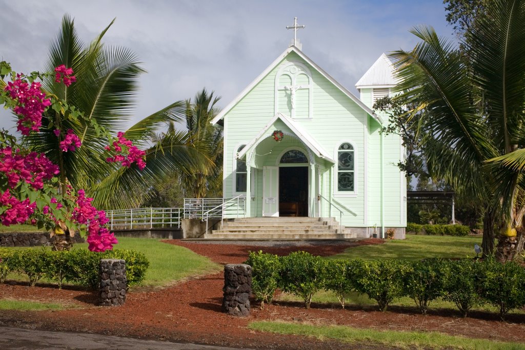 Star of the Sea Catholic Church "Painted Church" founded by Father Damien by Mark Kortum