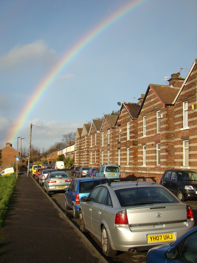 Rainbow over Underwood Road, Woodseats, Sheffield S8 by sixxsix