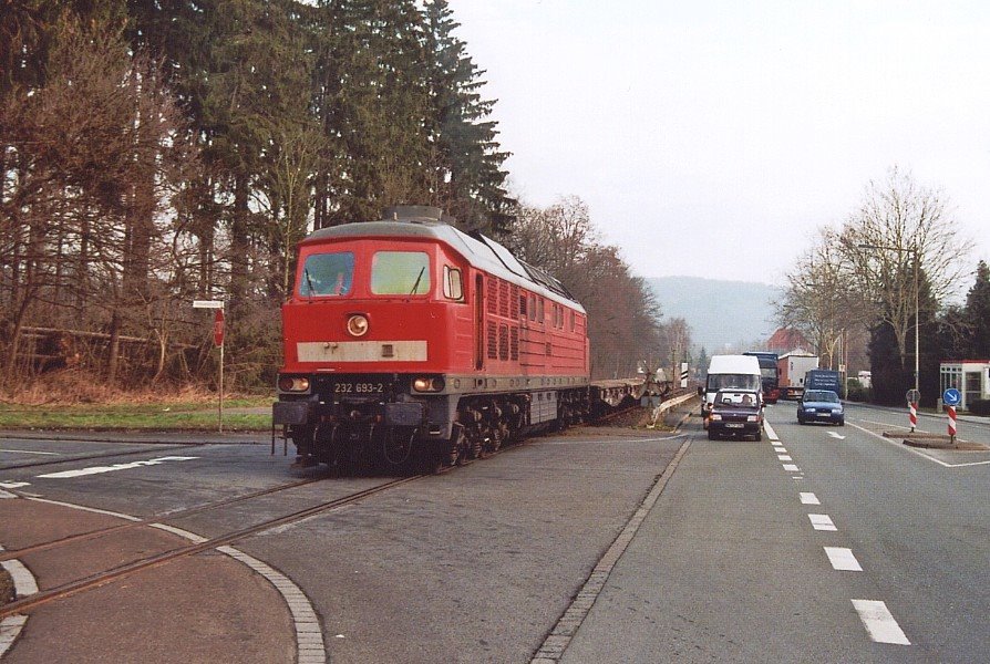 Letzter Militärzug nach Hemer am Bahnübergang Hassenbruch in Menden, 19.02.07 by der Volmetaler