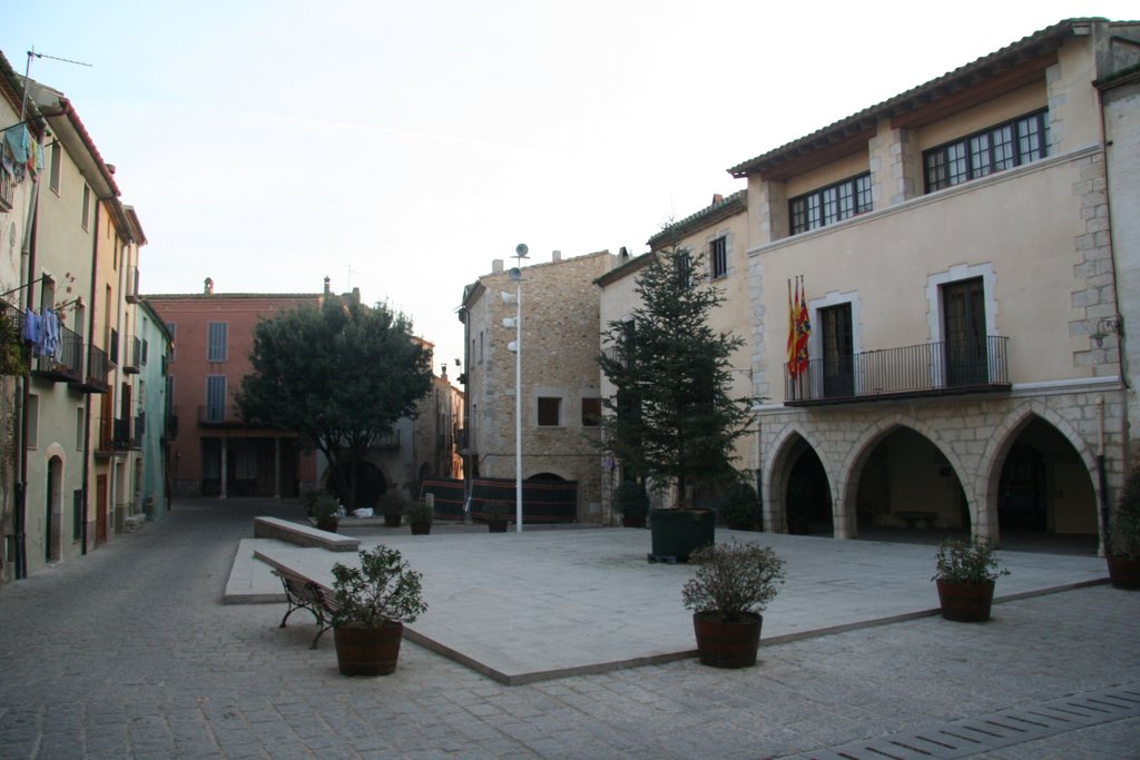 Town council (Ajuntament) in Perelada, Catalonia, Spain by 2xsh