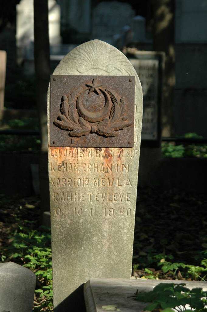 Zeytinburnu, merkez ef. graveyard, stele by Mr. Hare