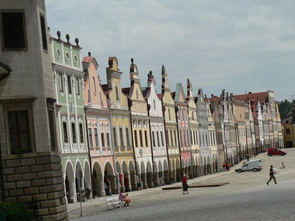 Wall of houses on Namesti by DXT 1