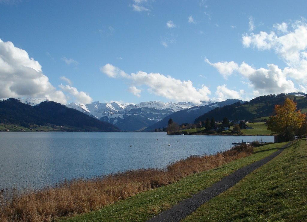 09 Herbst, Sihlsee - Alpen by RobiChiappori