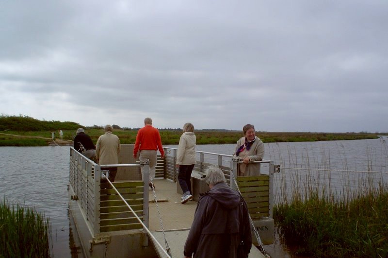 Man-pulled ferry at Skjern Å by mugge62