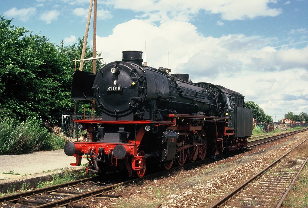 Hochdorf Bahnhof, Lok 41 018, 22.06.1997 by RDZfds