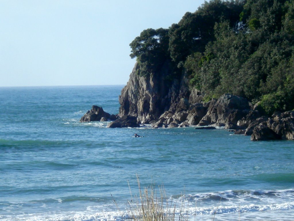 Rock And Sea-Ocean - Moturiki Island - Aka Leisure Island by ---=XEON=---