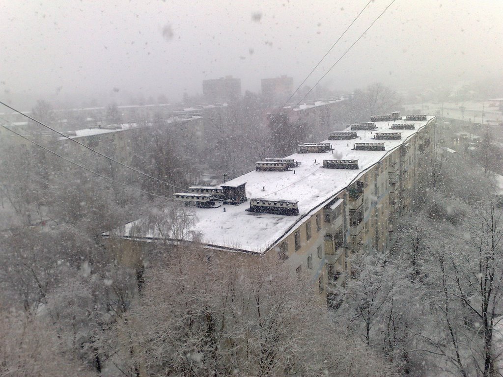 Snowfall in Minsk. Beim Schneefall by Welsh-Wild-cat