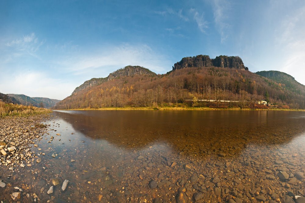 Elbtal bei Dolní Žleb (Panorama) by mich.a (www.micha-foto.de)