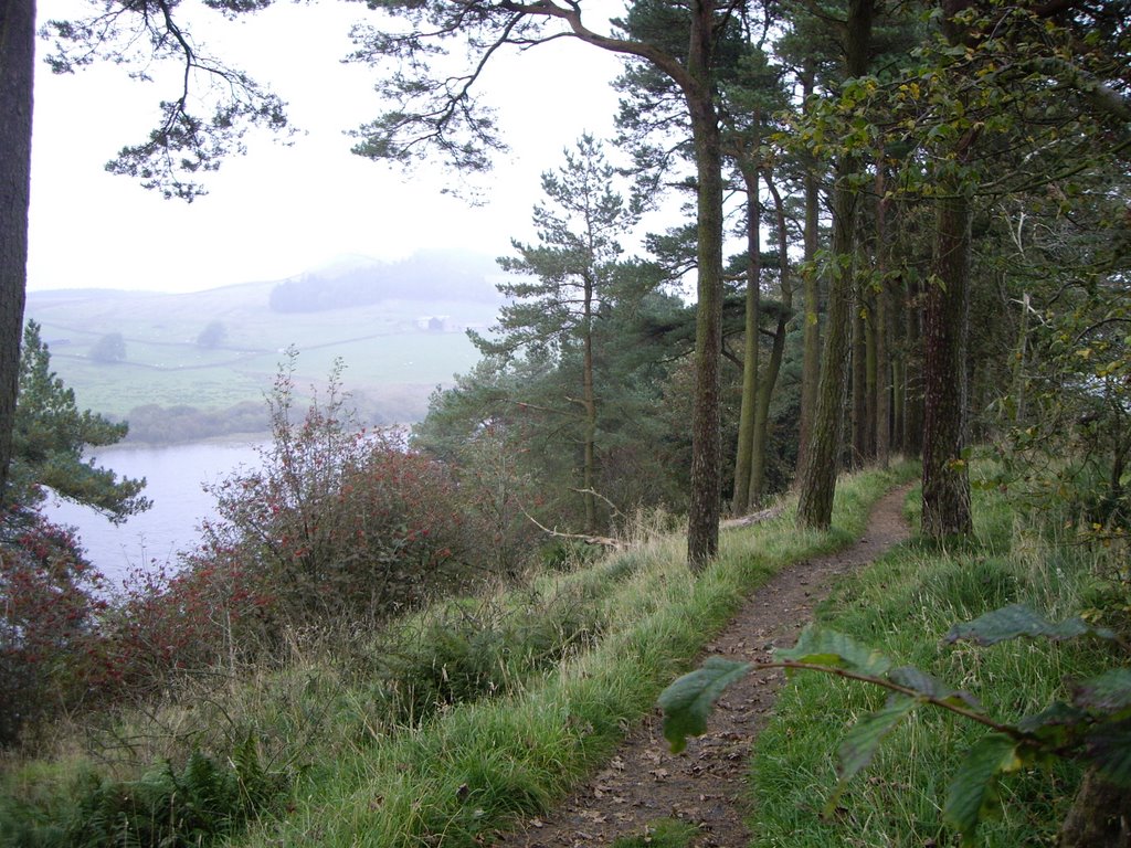 Hadrian's Wall above Crag Lough by paulswindell