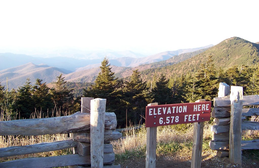 View from Mount Mitchell summit parking area by Idawriter