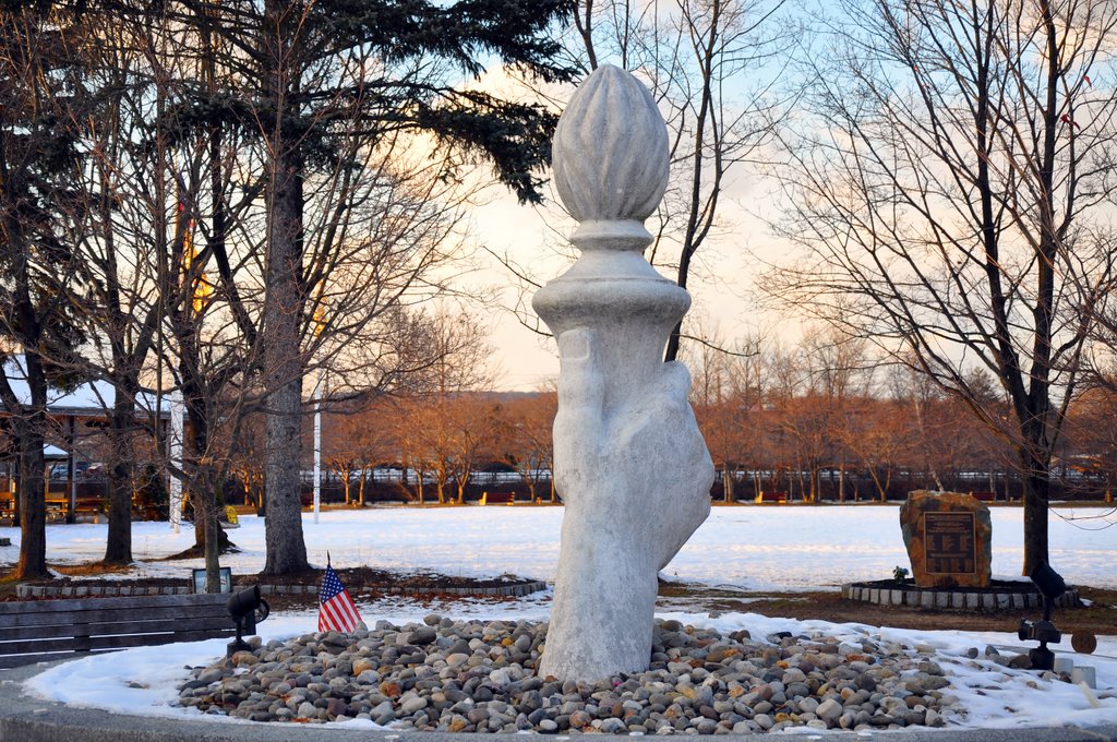 Eternal flame monument by Gene Moretti