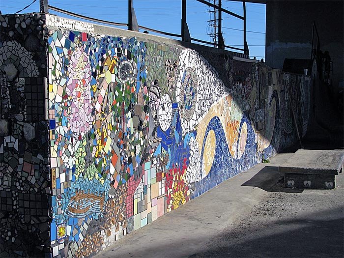 Skateboard park San Pedro CA mosaic by Floydster