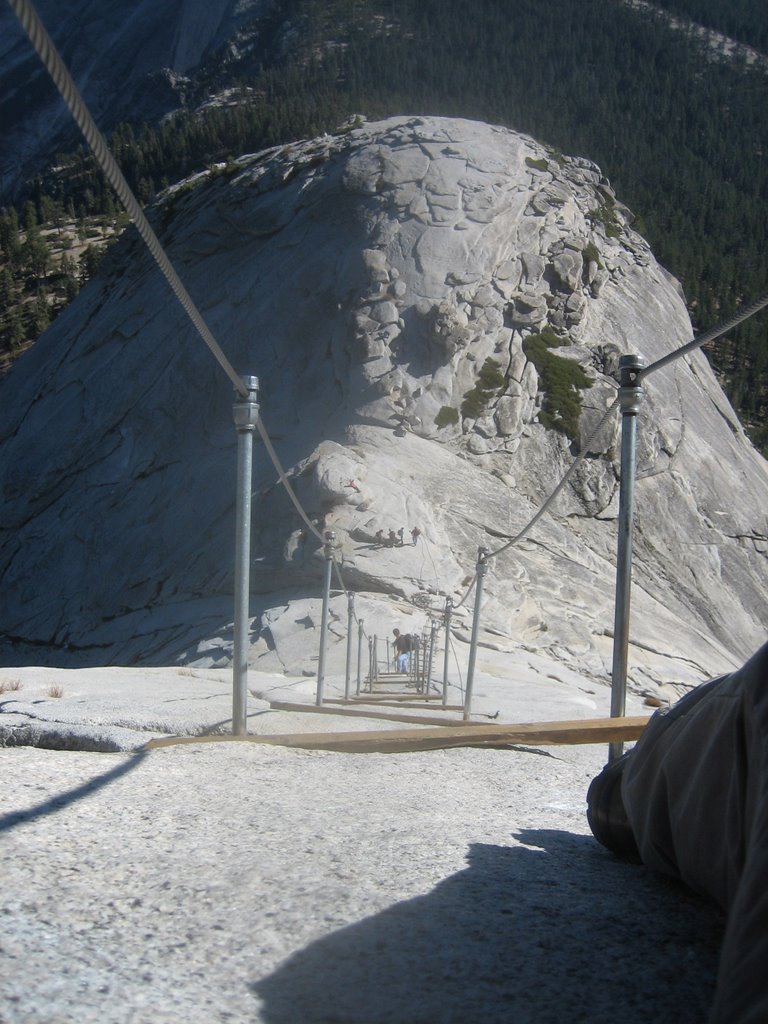 Halfway up Halfdome by calebconn