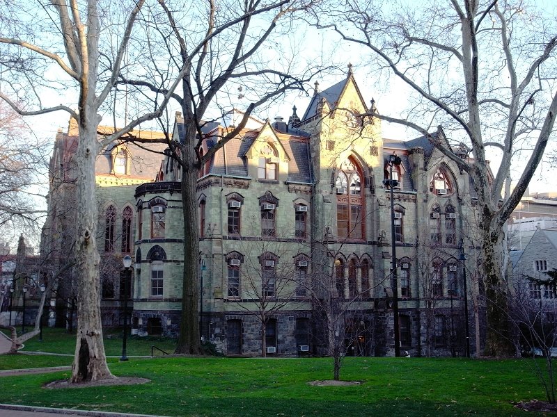 The west side of College Hall by Justin Zhu