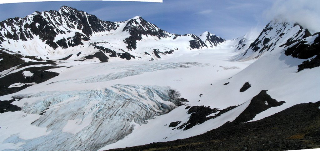 'Alaska, 2006, Chugach S.P. Crow Pass, panorama 1.0-photo by Jake Woodard by woodardphotos.net