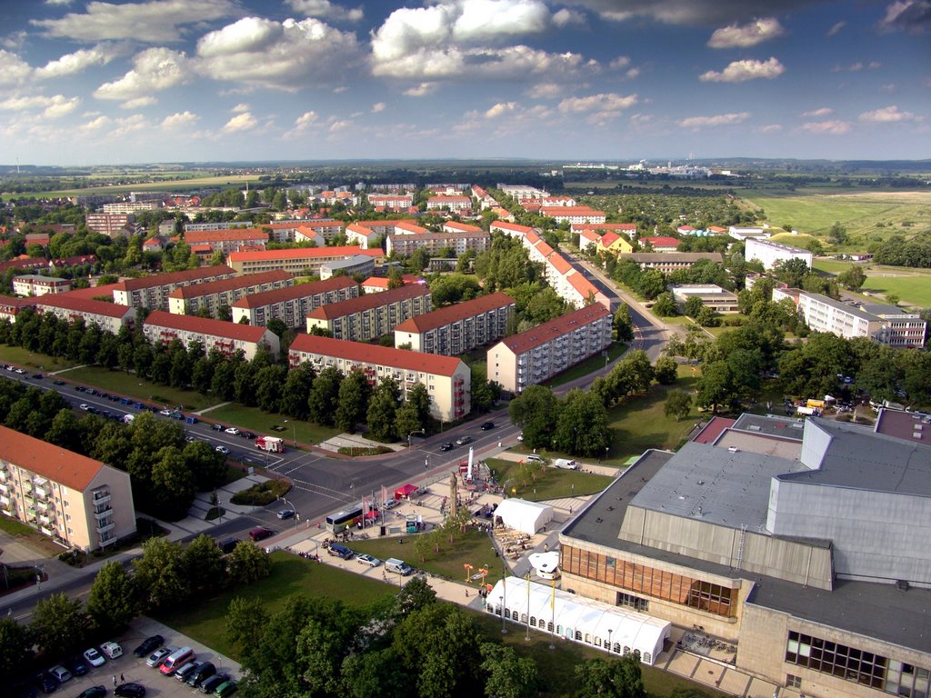 Schwedt Blick von den Uckermärkischen Buehnen in NO-Richtung by Hartmut Babst