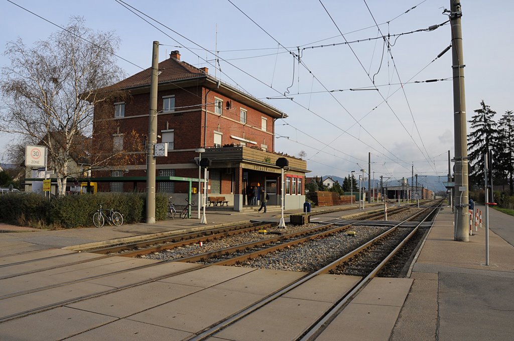 OEG Bahnhof im Herbst by Fotogruppe Edingen HDW