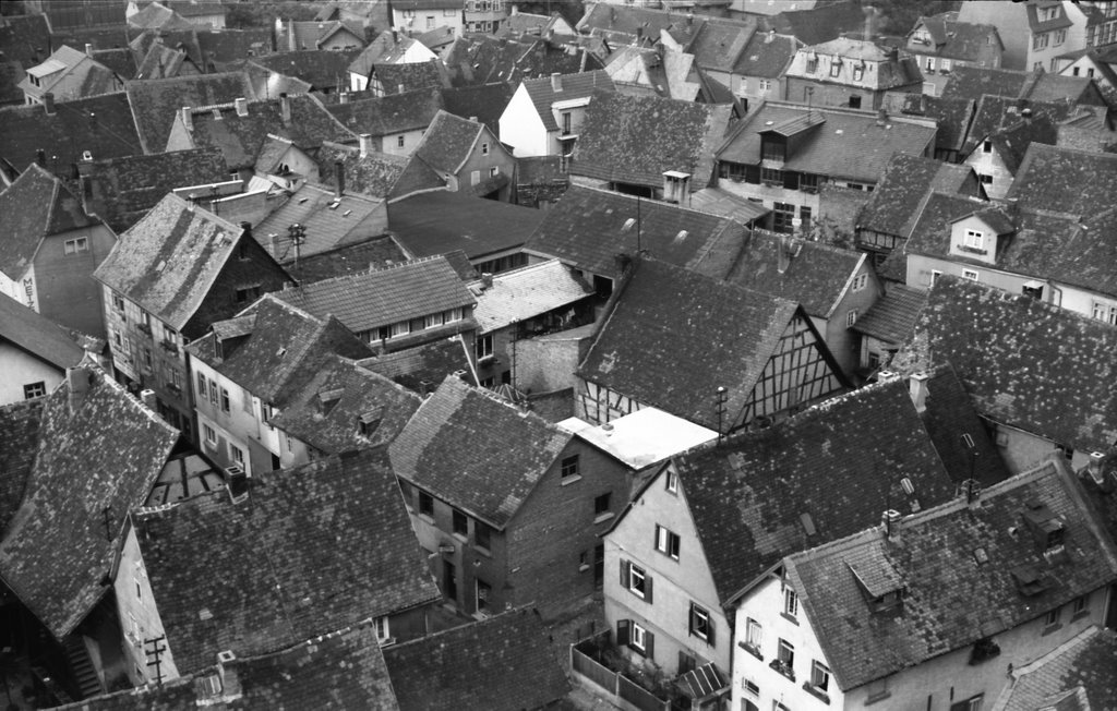 Hofheim am Taunus - Blick vom Kirchturm (1955) by Siegfried Träger