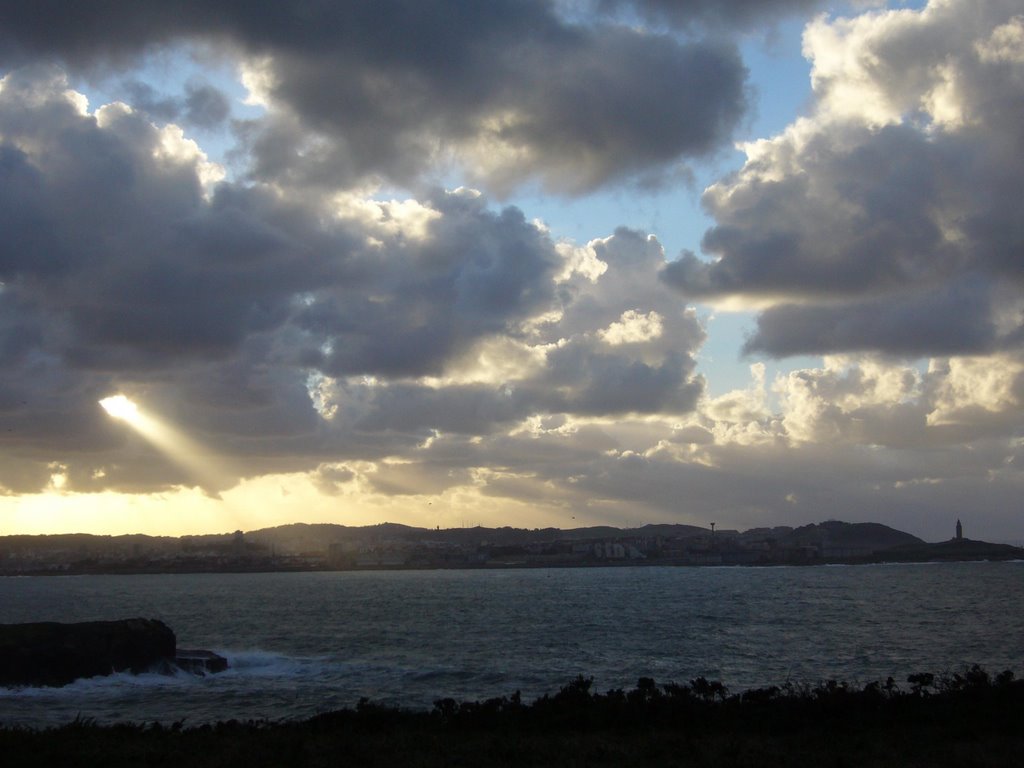 Vista espectacular de Coruña desde el Seixo Blanco by polocu23