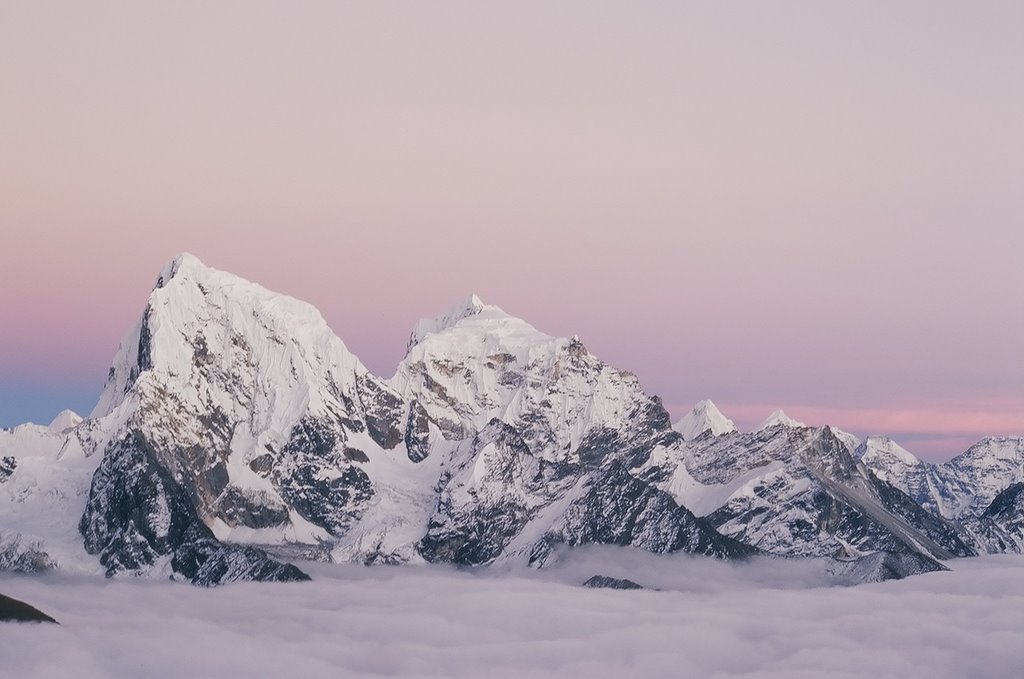 Sunset views from Gokyo Ri by eyalrub