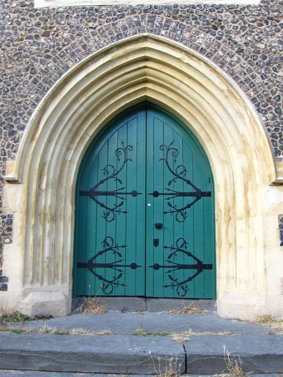 Church Door of St. Giles by Keith Debattista